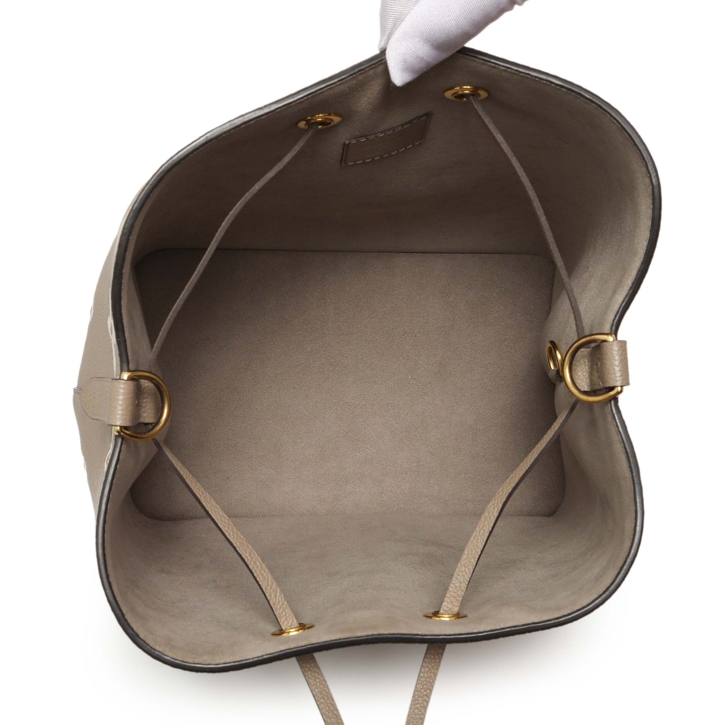 Exclusive Louis Vuitton Tourterelle Creme Empreinte Monogram Giant NeoNoe MM — Alternate View 8