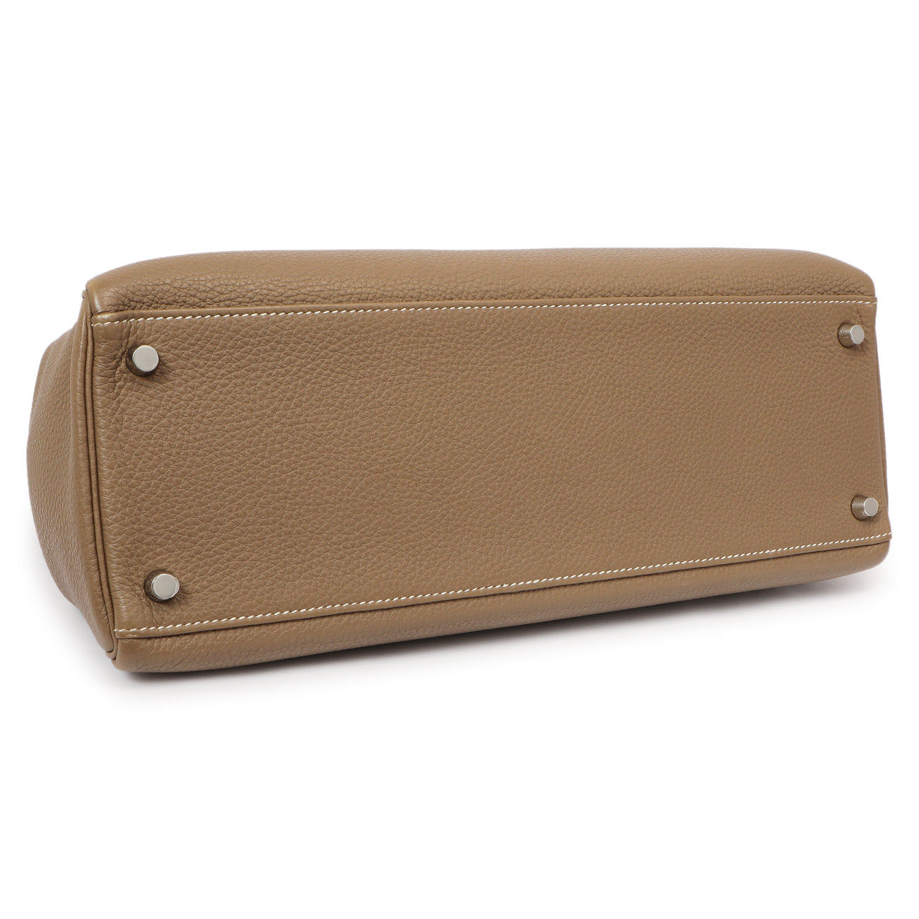 Exclusive Hermes Etoupe Togo Kelly Retourne 35 — Back View