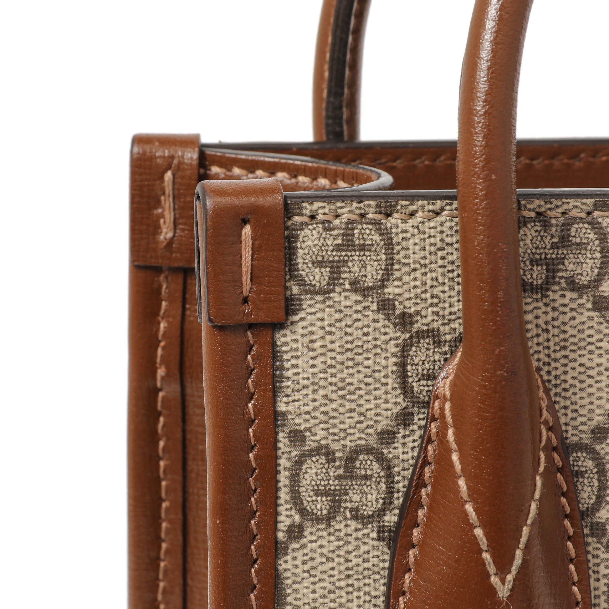 Exclusive Gucci GG Supreme Monogram Mini Retro Interlocking G Tote Bag — Alternate View 13