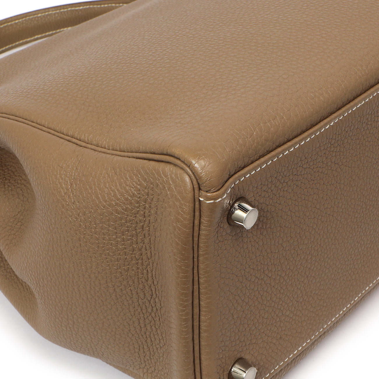 Exclusive Hermes Etoupe Togo Kelly Retourne 35 — Lifestyle View