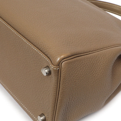 Exclusive Hermes Etoupe Togo Kelly Retourne 35 — Alternate View 7
