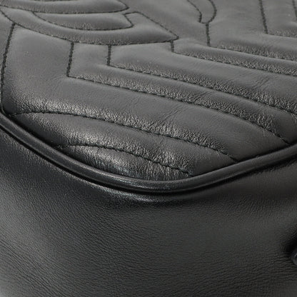 Exclusive Gucci Black Calfskin Matelasse Small GG Marmont Chain Shoulder Bag — Alternate View 7