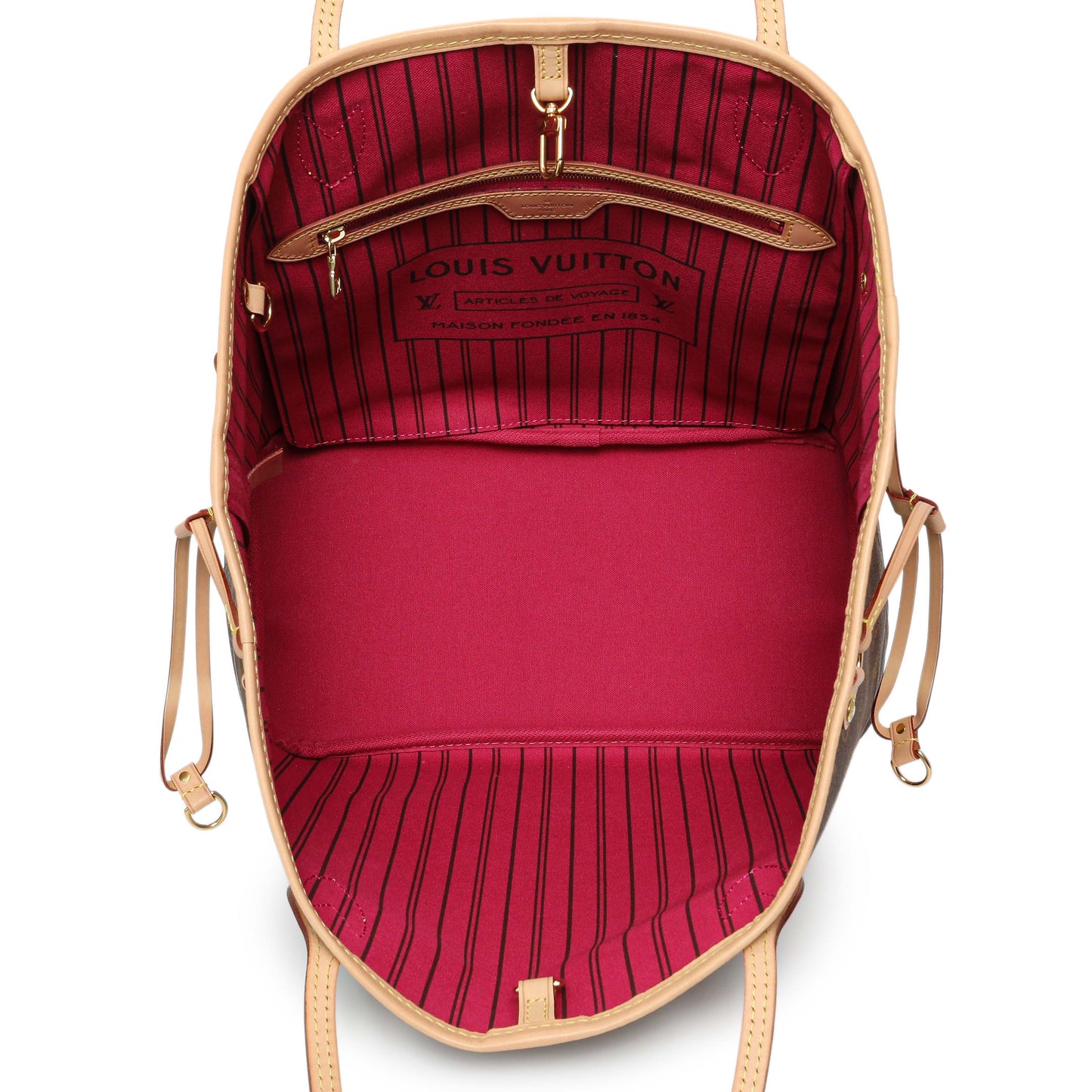 Exclusive Louis Vuitton Monogram Neverfull MM — Top View