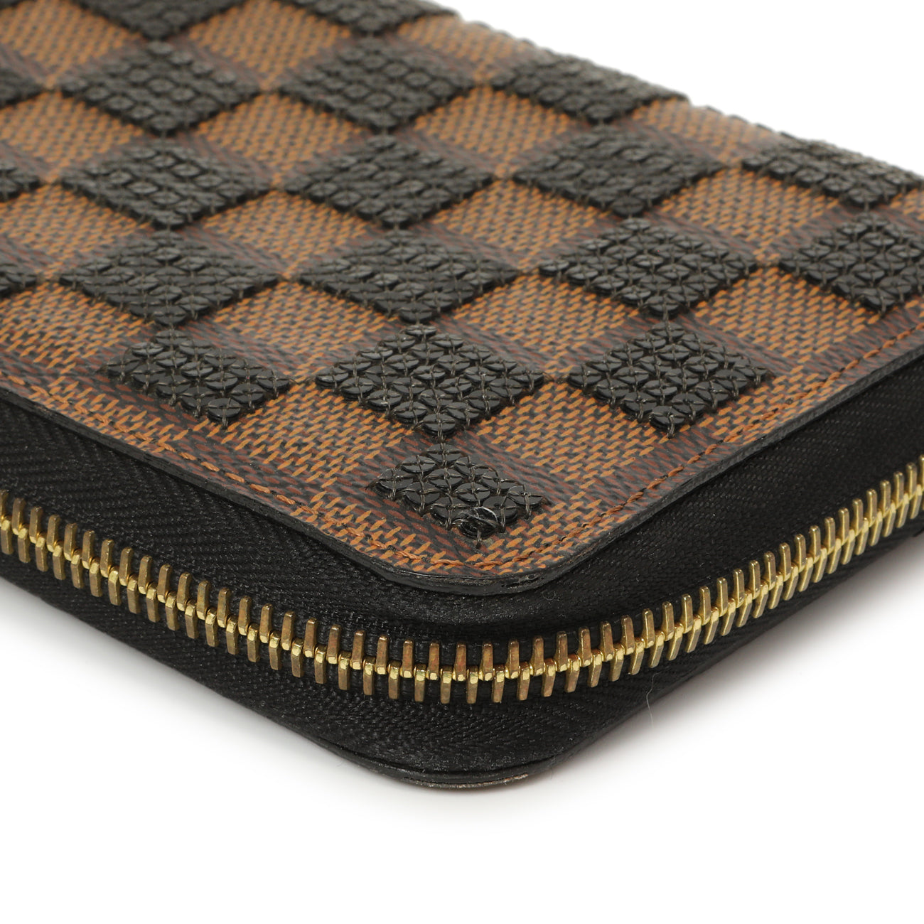 Exclusive Louis Vuitton Black Damier Paillettes Zippy Wallet — Alternate View 11