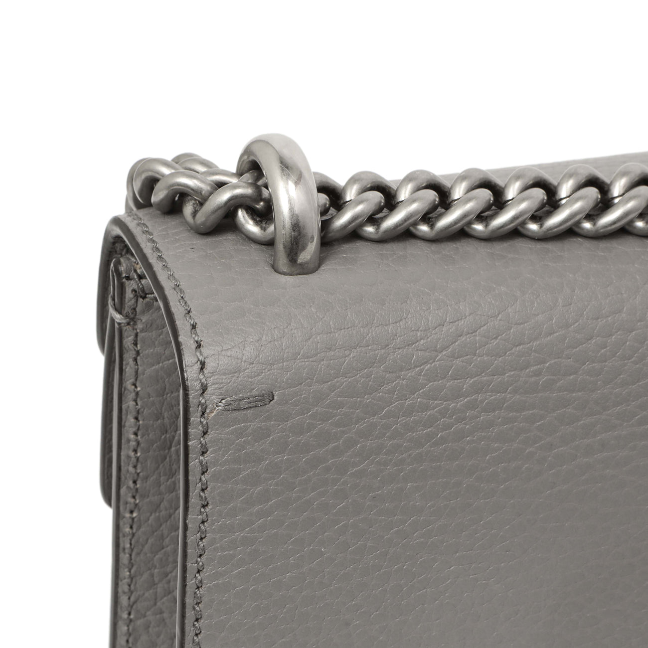Exclusive Gucci Grey Calfskin Enamel Small Dionysus Shoulder Bag — Alternate View 12