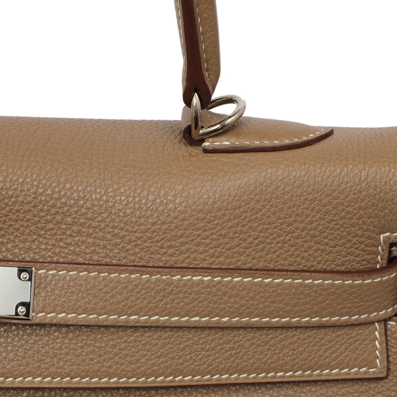 Exclusive Hermes Etoupe Togo Kelly Retourne 35 — Alternate View 11