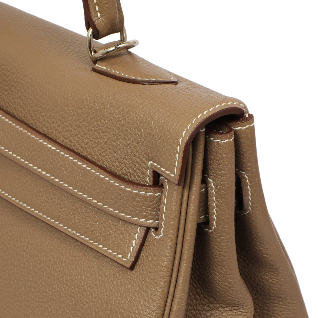 Exclusive Hermes Etoupe Togo Kelly Retourne 35 — Alternate View 12