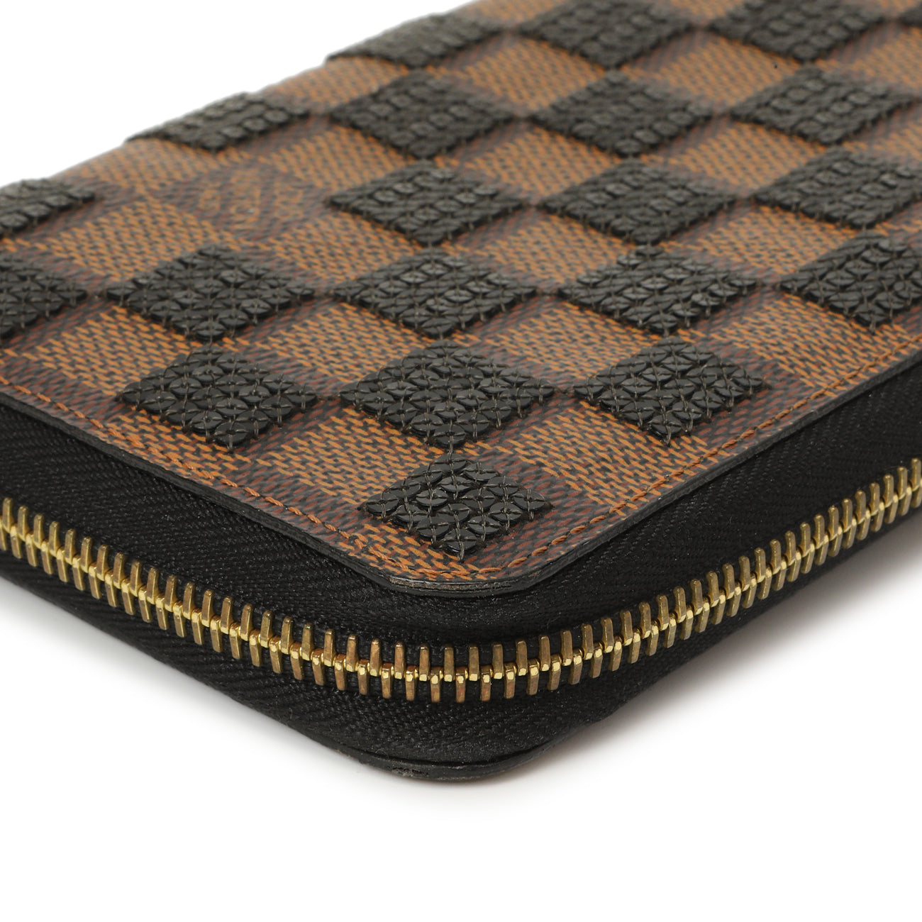 Exclusive Louis Vuitton Black Damier Paillettes Zippy Wallet — Lifestyle View