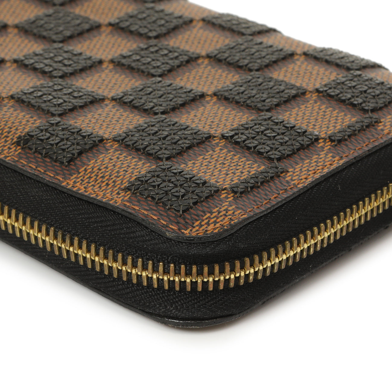 Exclusive Louis Vuitton Black Damier Paillettes Zippy Wallet — Alternate View 7