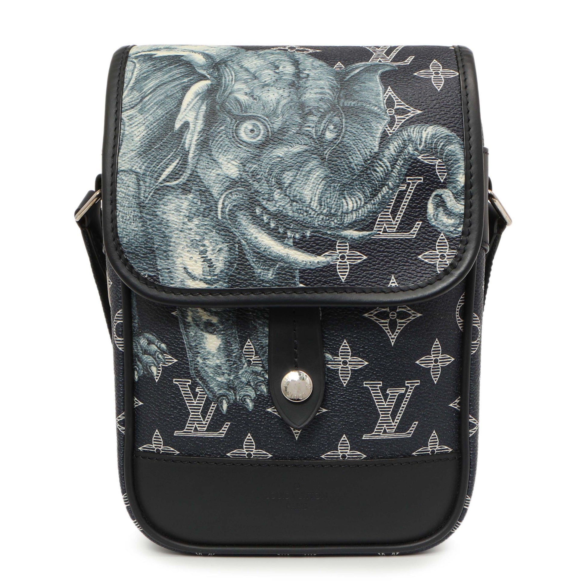 Exclusive Louis Vuitton Savane Monogram Elephant Chapman Messenger BB — Side View
