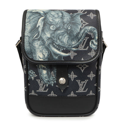 Exclusive Louis Vuitton Savane Monogram Elephant Chapman Messenger BB — Side View