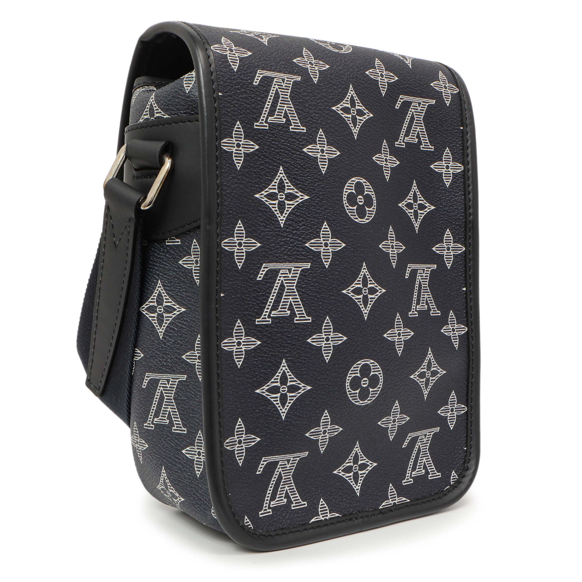 Exclusive Louis Vuitton Savane Monogram Elephant Chapman Messenger BB — Back View