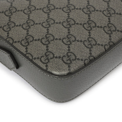 Exclusive Gucci Grey GG Supreme Monogram Ophidia Crossbody — Top View
