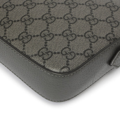 Exclusive Gucci Grey GG Supreme Monogram Ophidia Crossbody — Detail View