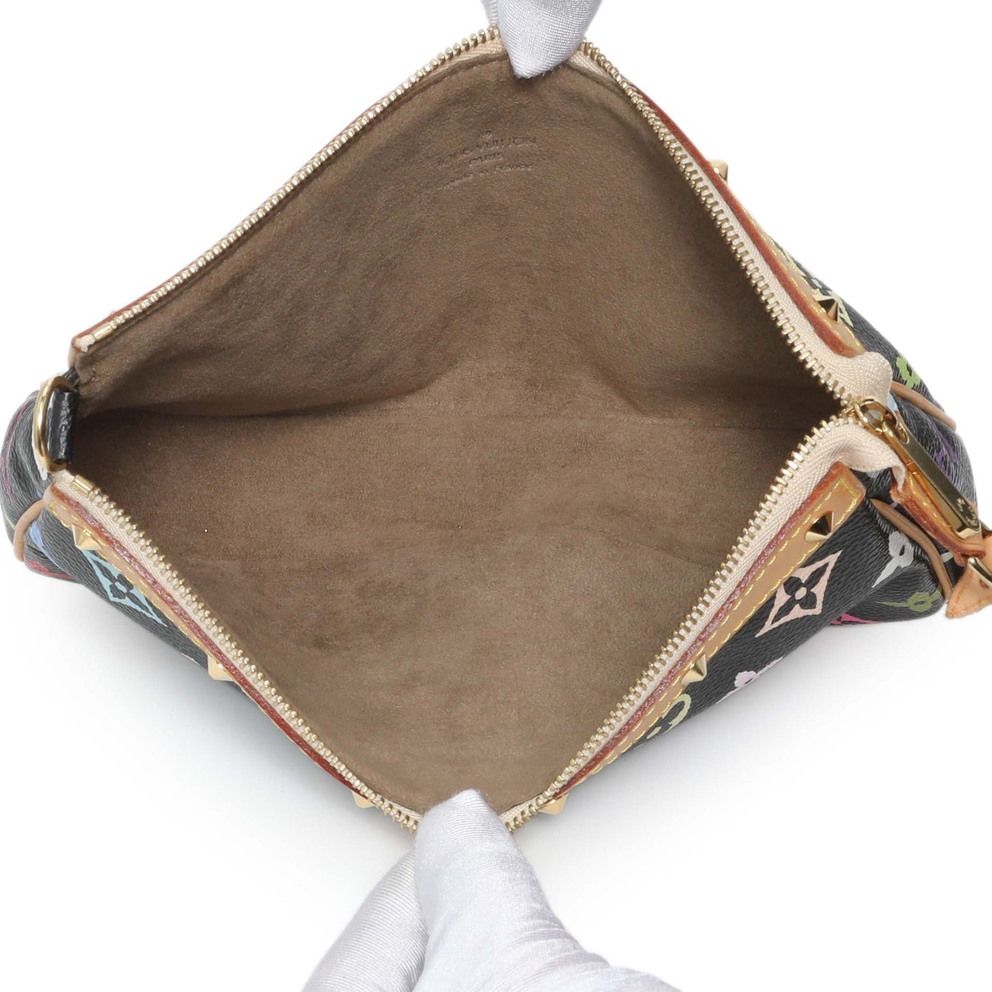 Exclusive Louis Vuitton Black Monogram Multicolor Pochette Accessories — Alternate View 8