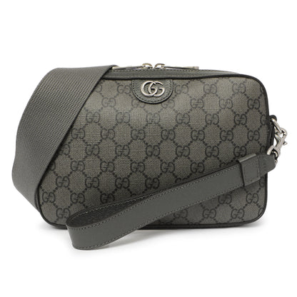 Exclusive Gucci Grey GG Supreme Monogram Ophidia Crossbody — Front View