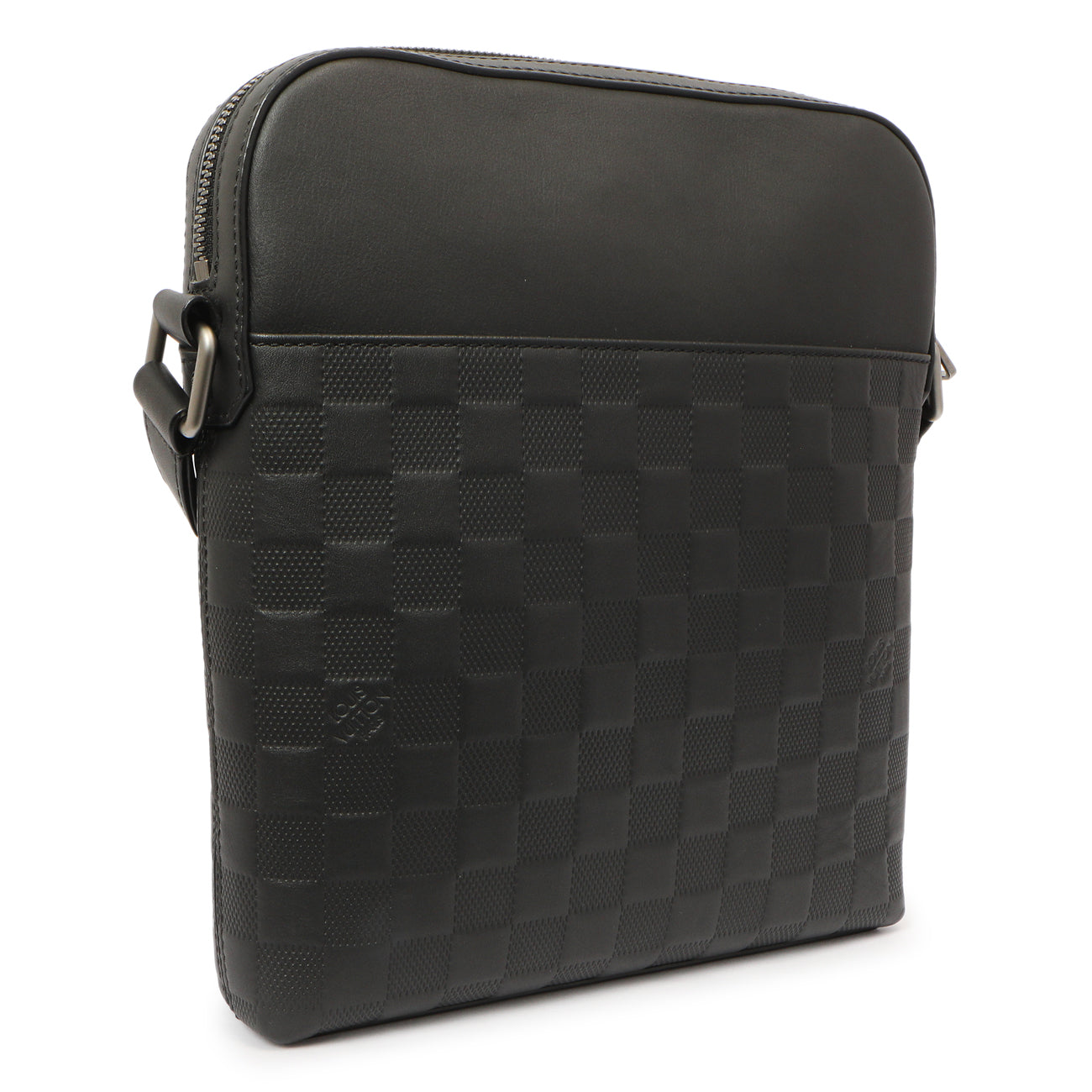 Exclusive Louis Vuitton Onyx Damier Infini District Pochette — Side View