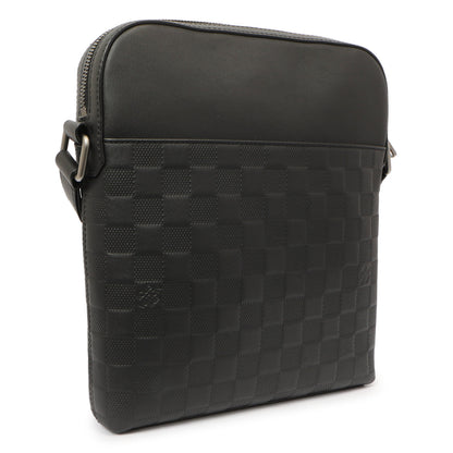 Exclusive Louis Vuitton Onyx Damier Infini District Pochette — Side View