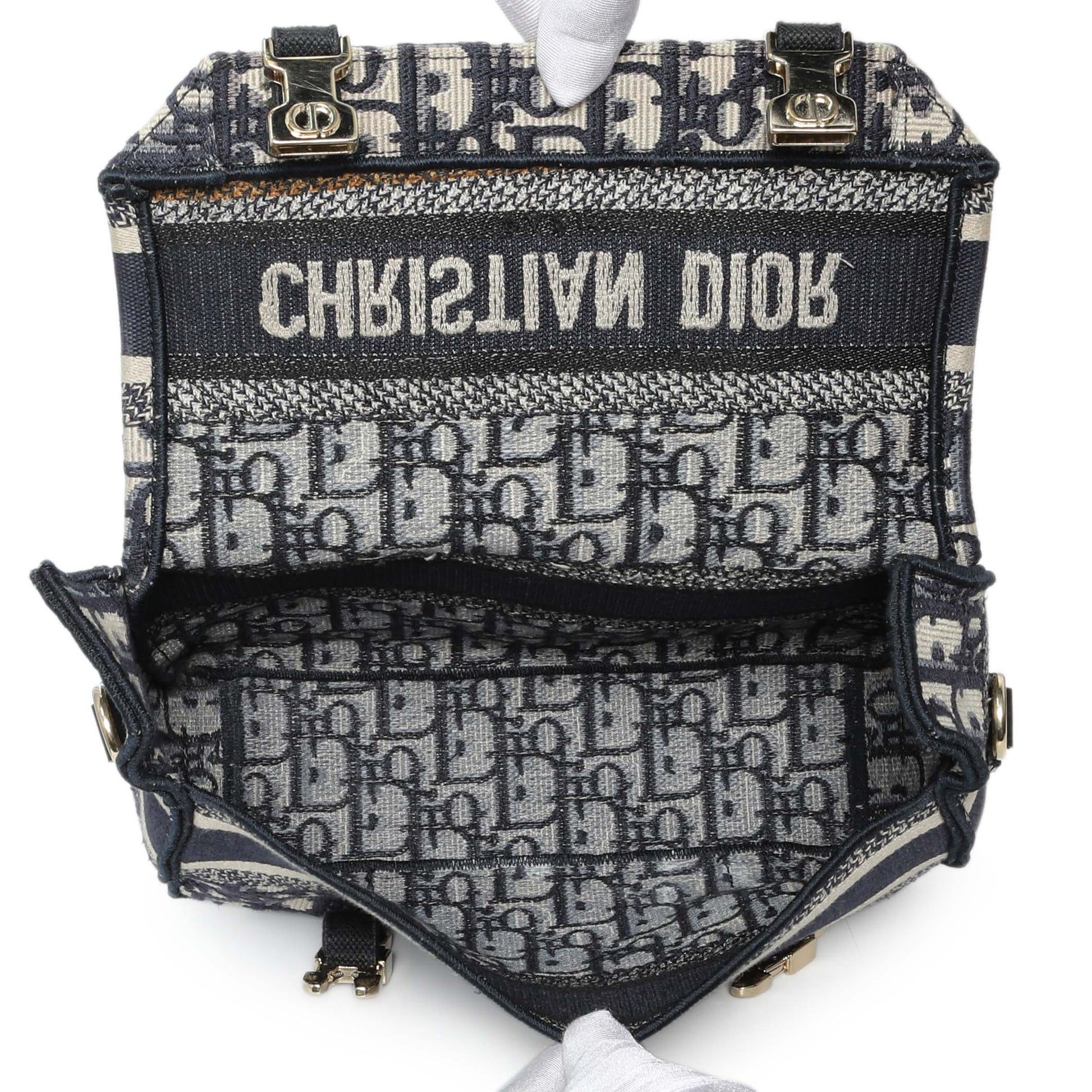 Exclusive Christian Dior Blue Oblique Small Diorcamp — Alternate View 8