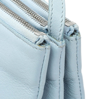 Exclusive Celine Light Blue Lambskin Small Trio Crossbody Bag — Alternate View 12