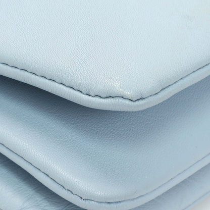 Exclusive Celine Light Blue Lambskin Small Trio Crossbody Bag — Top View