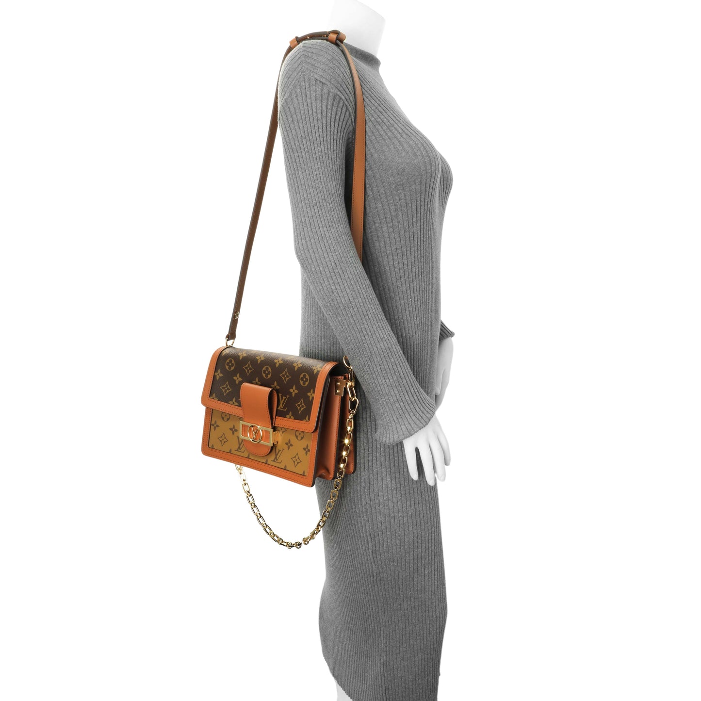 Exclusive Louis Vuitton Monogram Reverse Dauphine MM — Alternate View 11