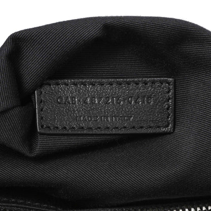 Exclusive Saint Laurent Black Calfskin Y Quilted Monogram Medium Loulou Chain Satchel — Alternate View 10