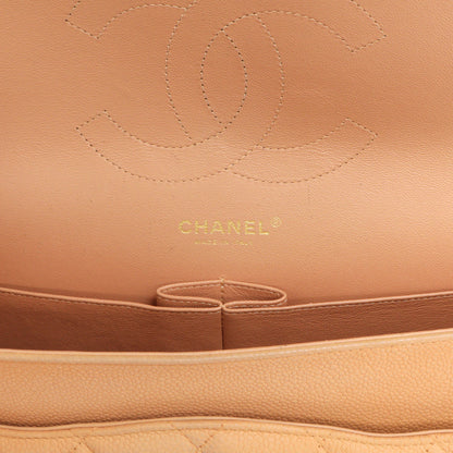 Exclusive Chanel Peach Quilted Caviar Jumbo Classic Double Flap — Alternate View 12