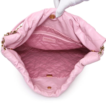 Exclusive Chanel Pink Shiny Calfskin Large Chanel 22 — Alternate View 8