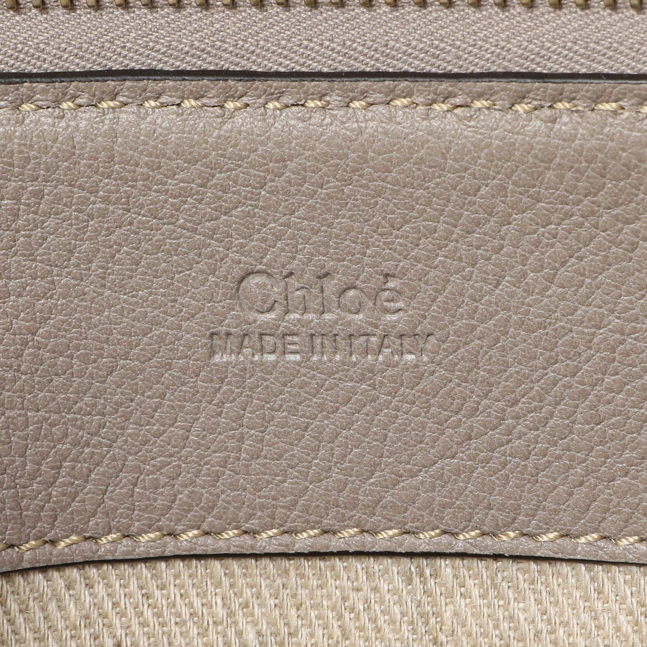 Exclusive Chloe Cashmere Grey Buffalo Mini Edith — Detail View
