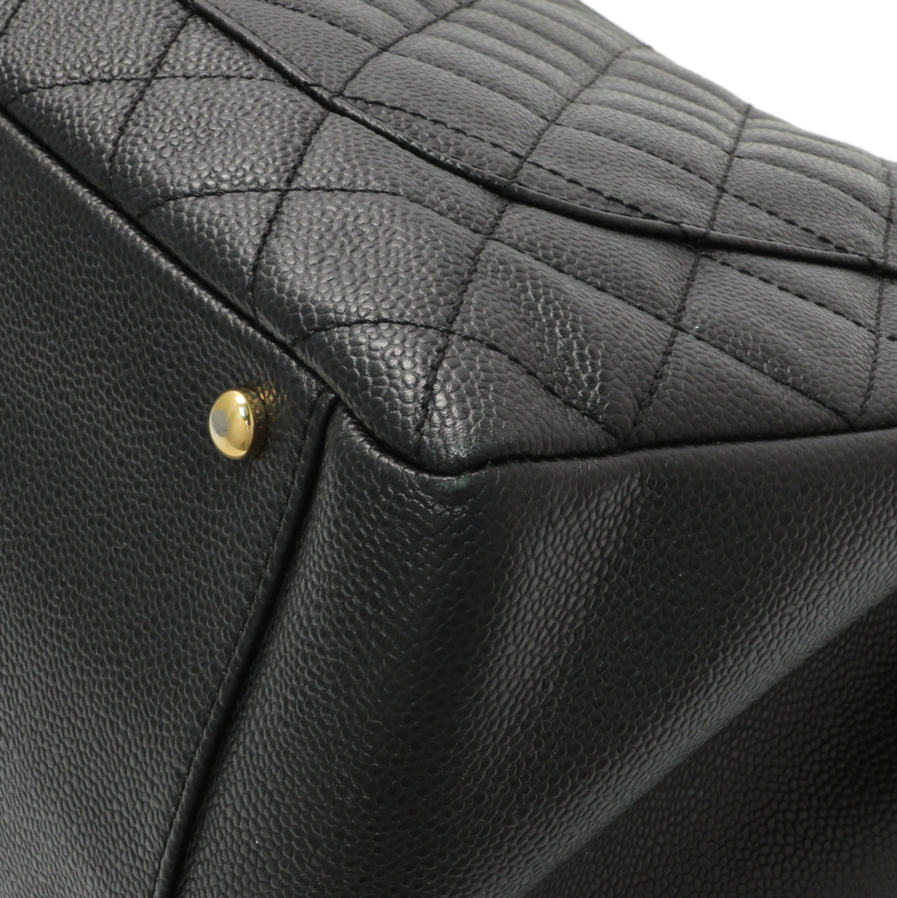 Exclusive Chanel Black Quilted Caviar XL Grand Shopping Tote GST — Alternate View 7