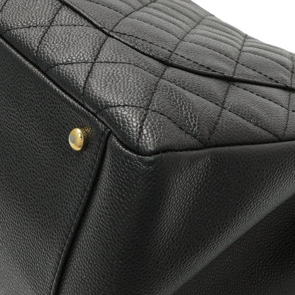 Exclusive Chanel Black Quilted Caviar XL Grand Shopping Tote GST — Alternate View 7