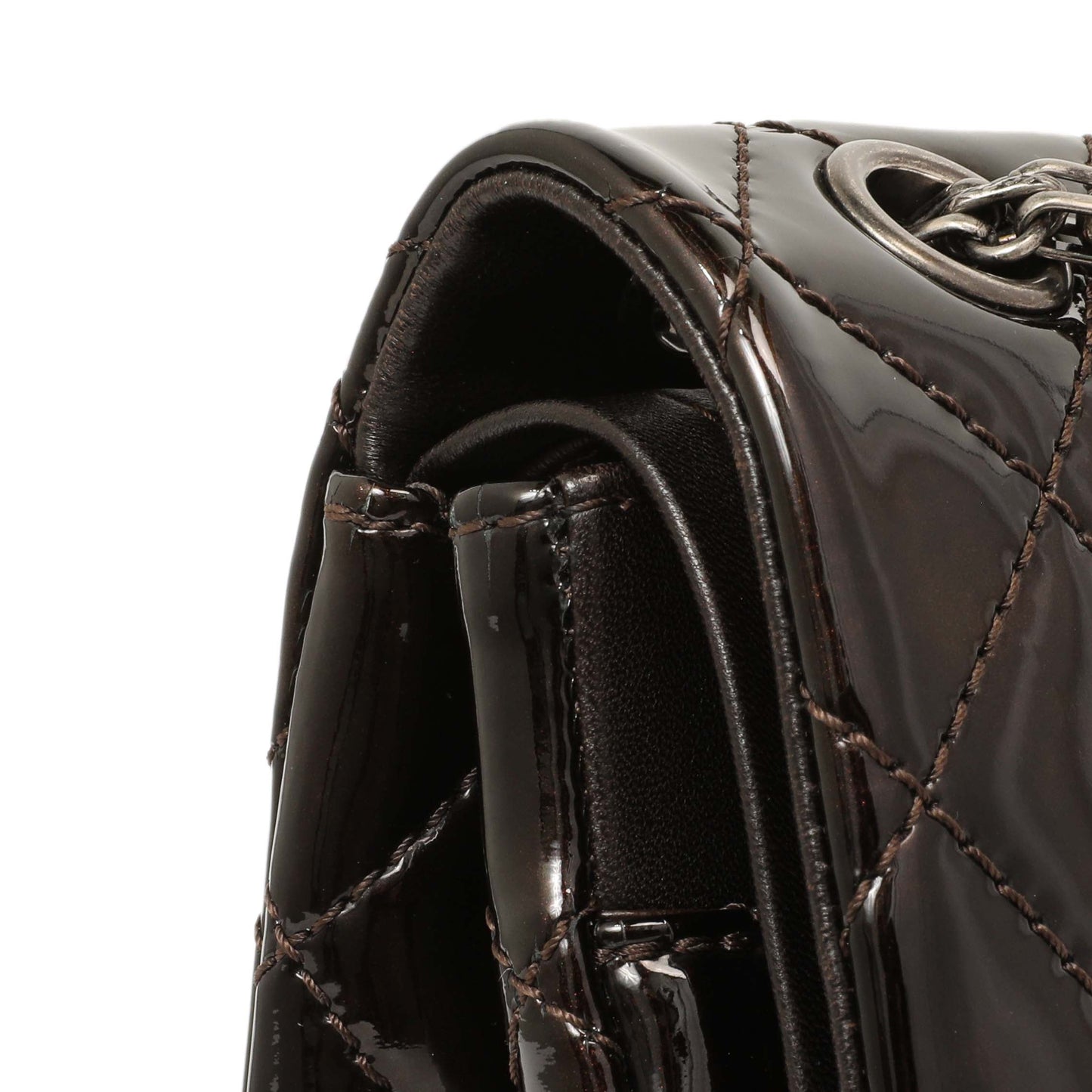 Exclusive Chanel Metallic Brown Quilted Patent 2.55 Reissue 226 — Alternate View 7
