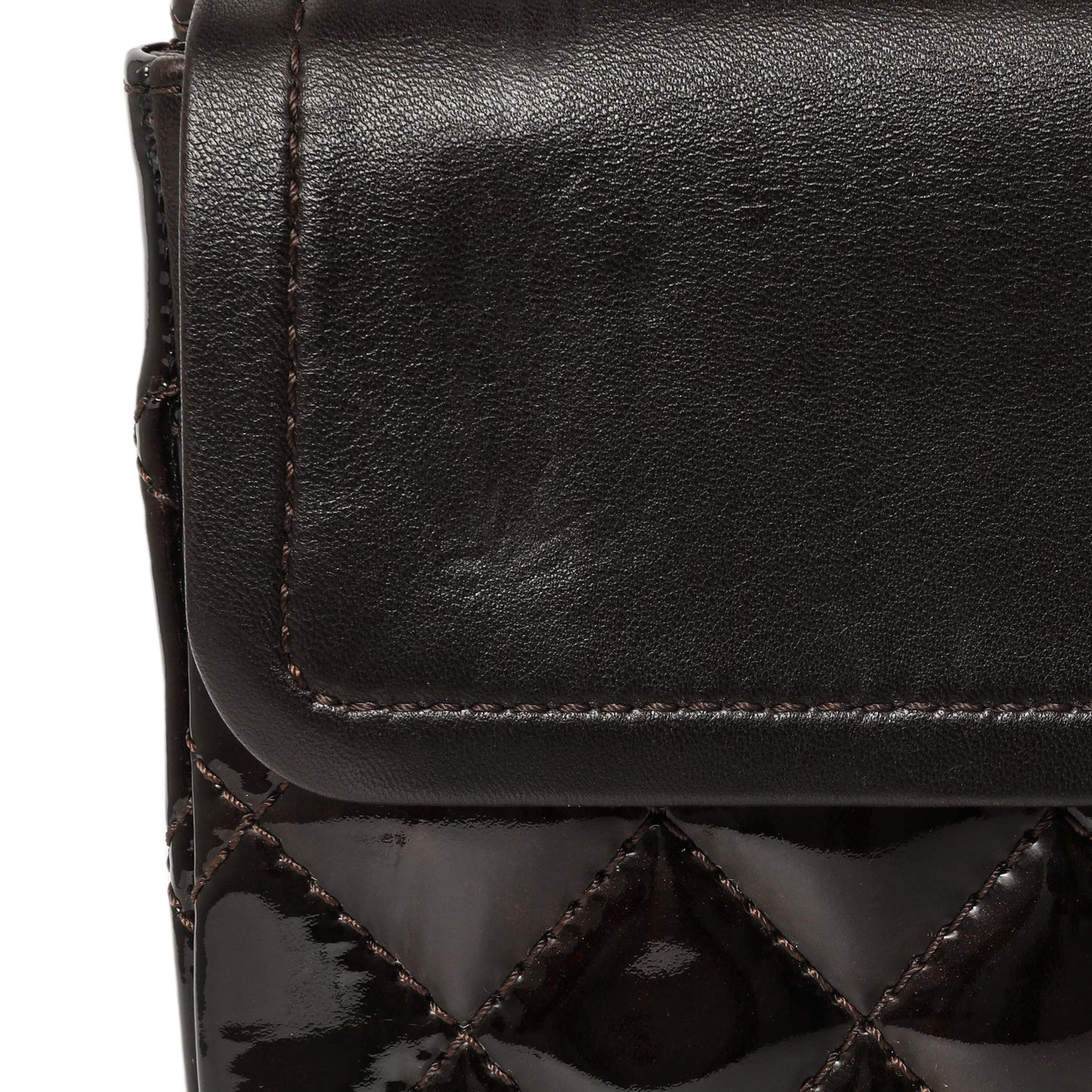 Exclusive Chanel Metallic Brown Quilted Patent 2.55 Reissue 226 — Alternate View 8
