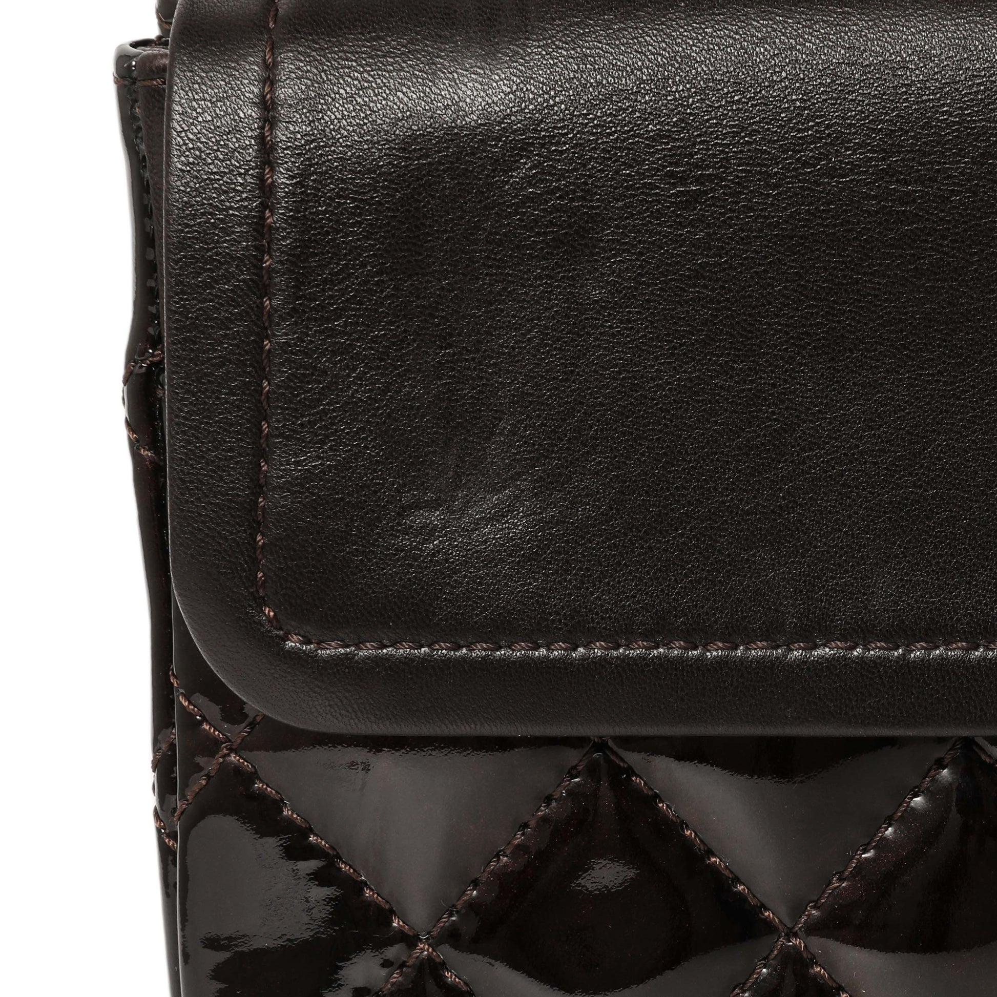 Exclusive Chanel Metallic Brown Quilted Patent 2.55 Reissue 226 — Alternate View 8