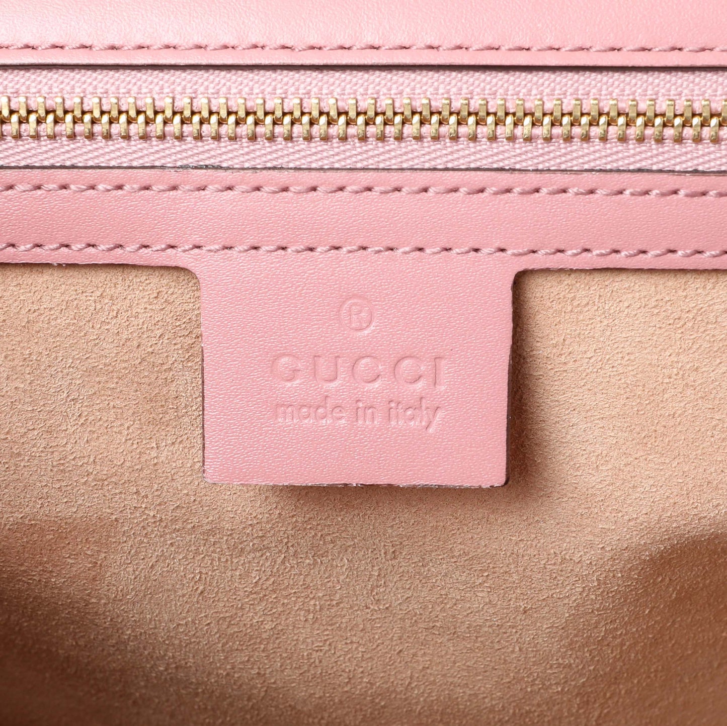 Exclusive Gucci Pink Calfskin Medium Guccissima Padlock Flap Shoulder Bag — Alternate View 9