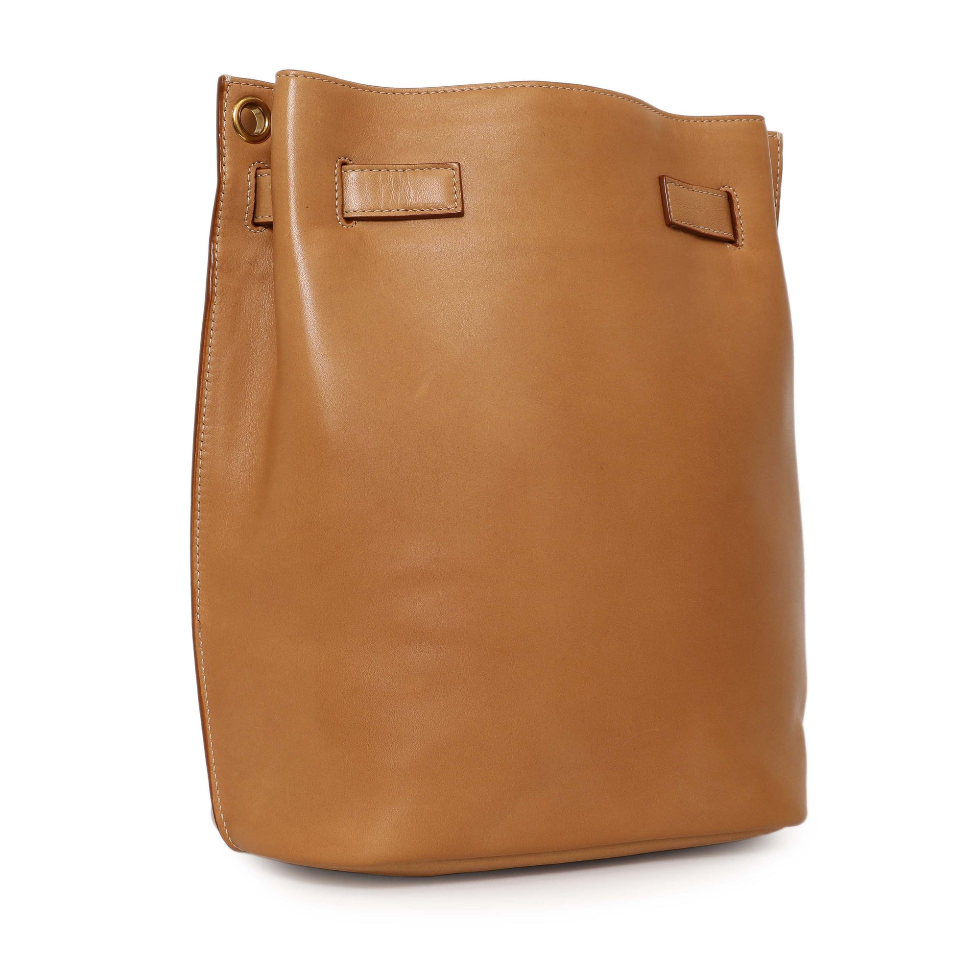 Exclusive Saint Laurent Seau Calfskin Bucket Bag — Side View