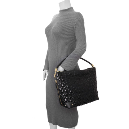 Exclusive Louis Vuitton Black Lambskin Quilted Flowers Triangle Softy — Alternate View 7