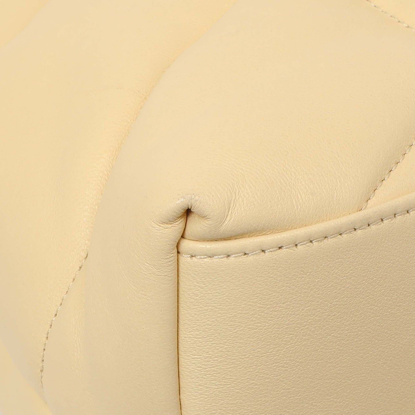 Exclusive Saint Laurent Jaune Pale Lambskin Medium Loulou Puffer — Alternate View 7
