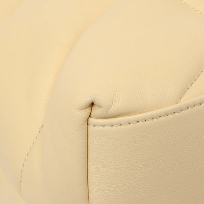 Exclusive Saint Laurent Jaune Pale Lambskin Medium Loulou Puffer — Alternate View 7