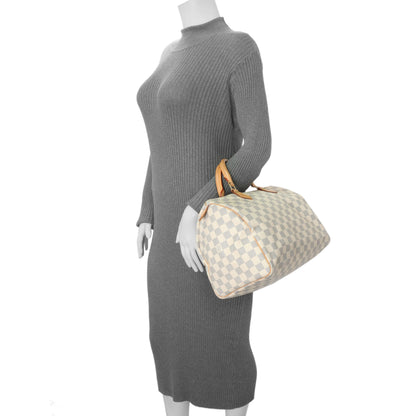 Exclusive Louis Vuitton Damier Azur Speedy 30 — Alternate View 11