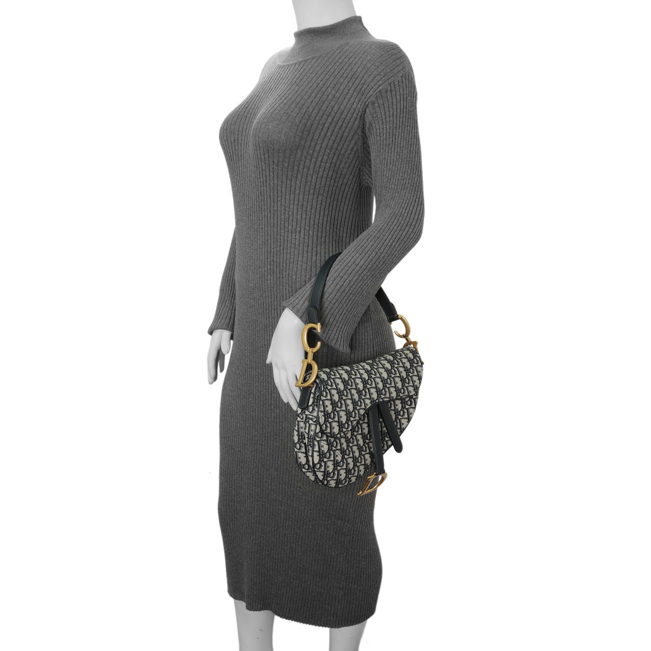 Exclusive Christian Dior Oblique Saddle Bag — Alternate View 7