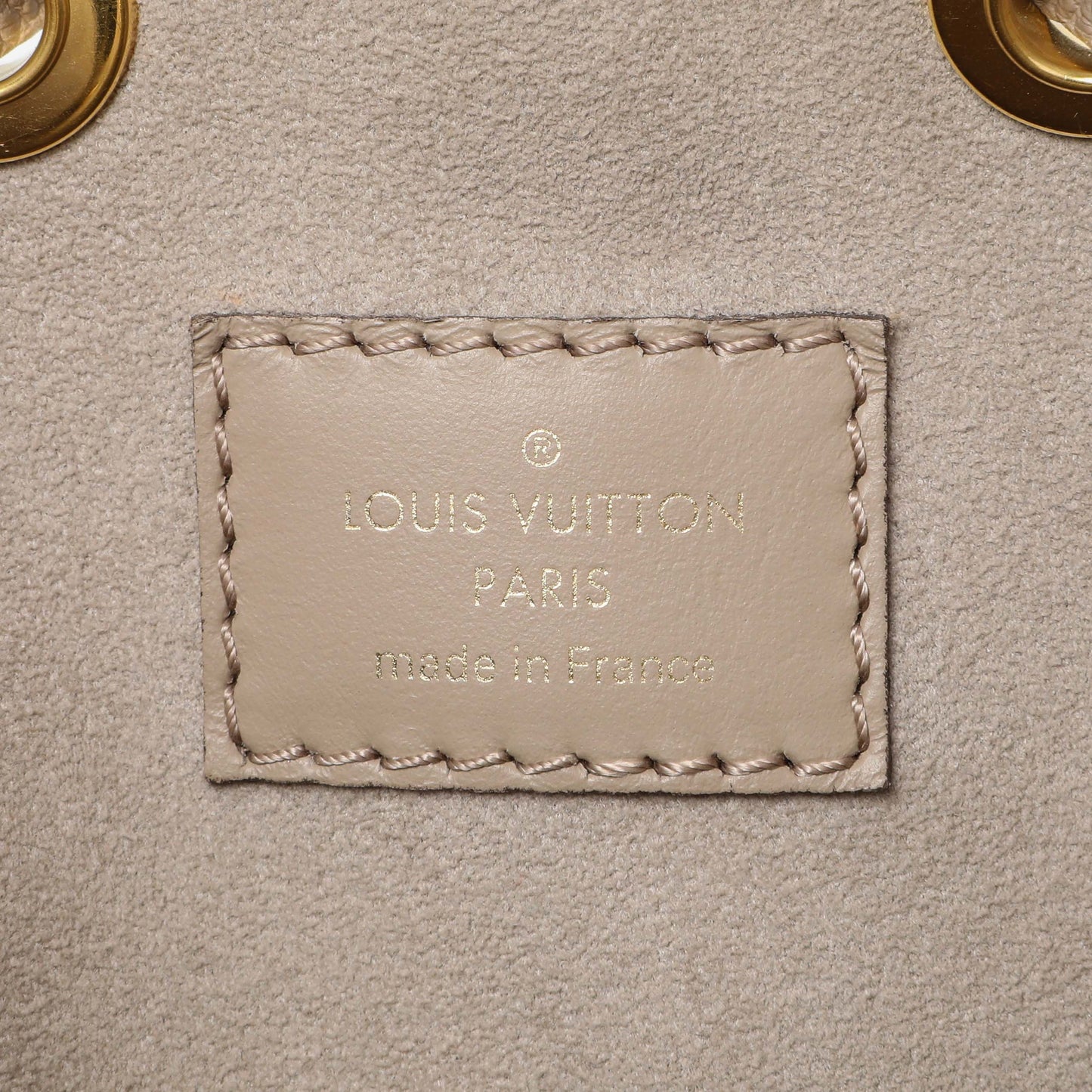 Exclusive Louis Vuitton Tourterelle Creme Empreinte Monogram Giant NeoNoe MM — Alternate View 9