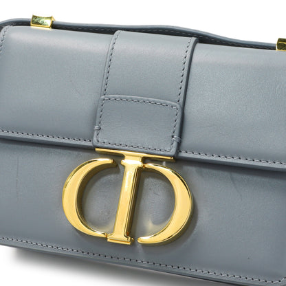 Exclusive Christian Dior Blue Grey Smooth Calfskin Micro 30 Montaigne Flap — Alternate View 7