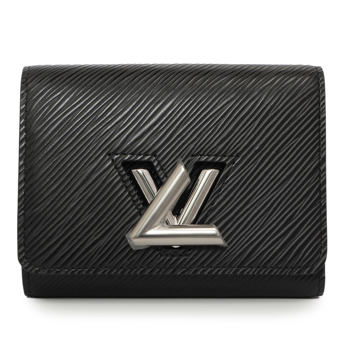 Exclusive Louis Vuitton Black Epi Twist XS Wallet — Front View