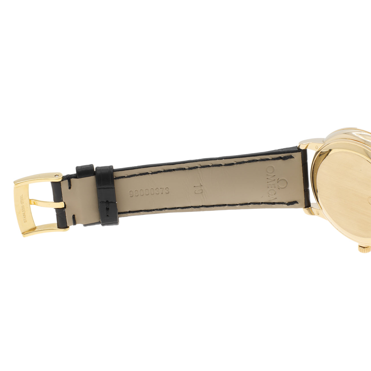 Exclusive Omega 18K Yellow Gold Deville Prestige Automatic 4612.30.02 — Top View