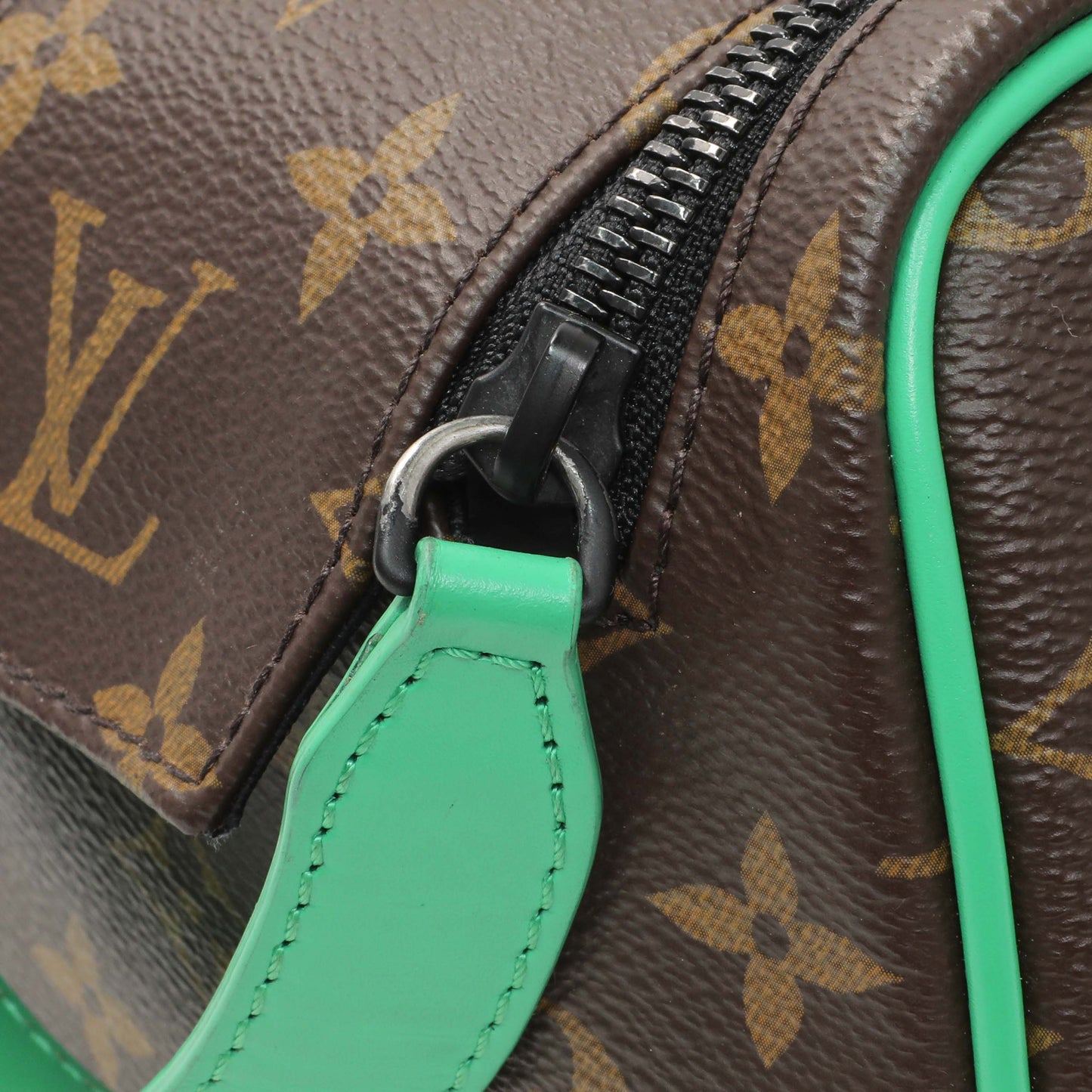 Exclusive Louis Vuitton Green Monogram Macassar Dopp Kit Toilet Pouch — Alternate View 8