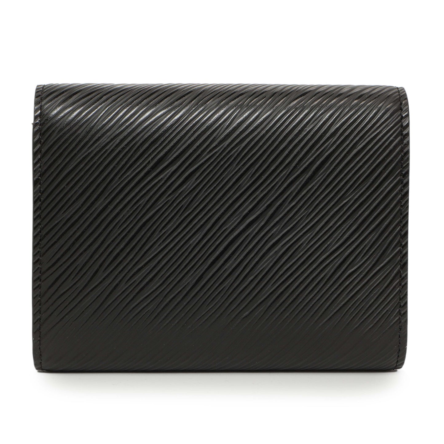 Exclusive Louis Vuitton Black Epi Twist XS Wallet — Side View