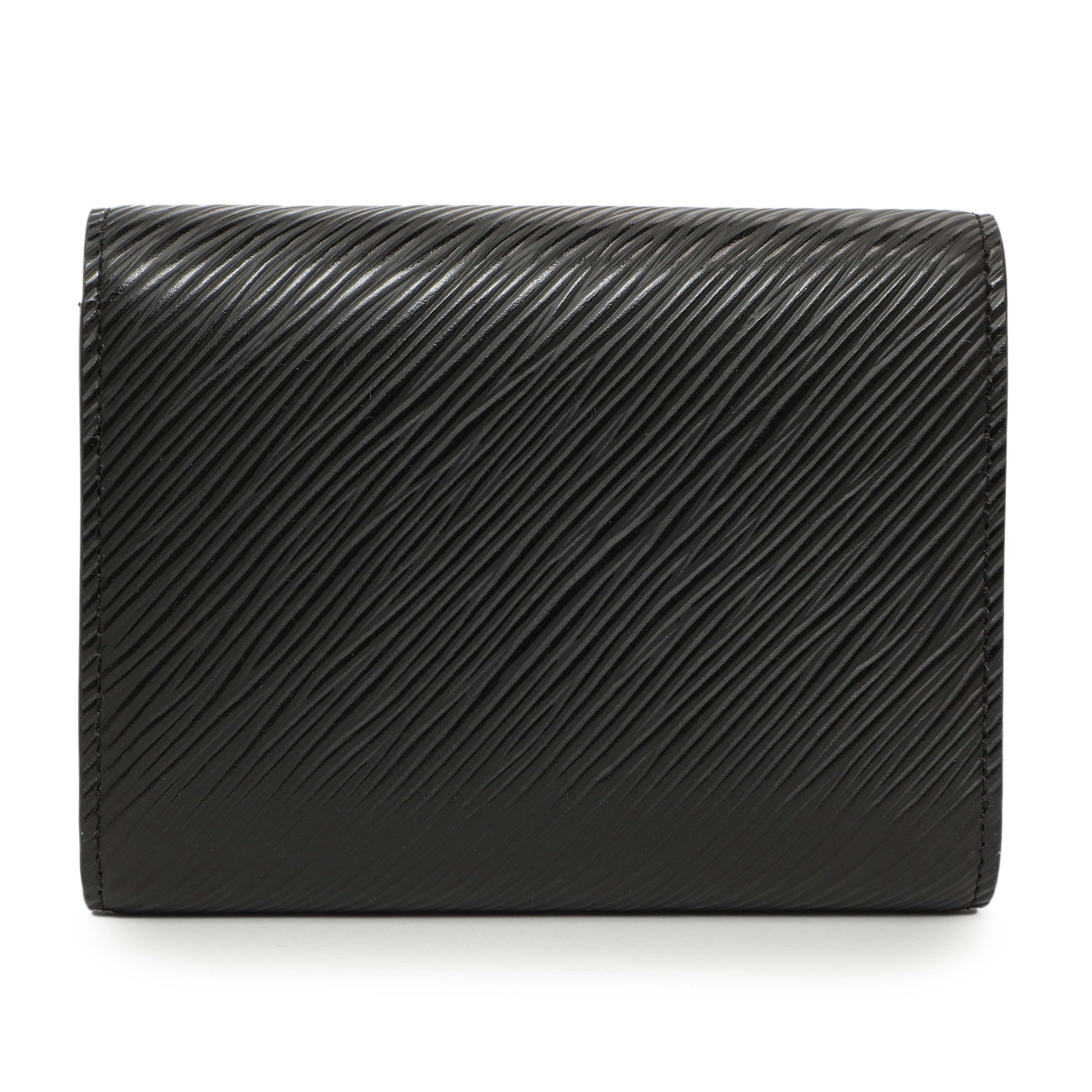 Exclusive Louis Vuitton Black Epi Twist XS Wallet — Side View