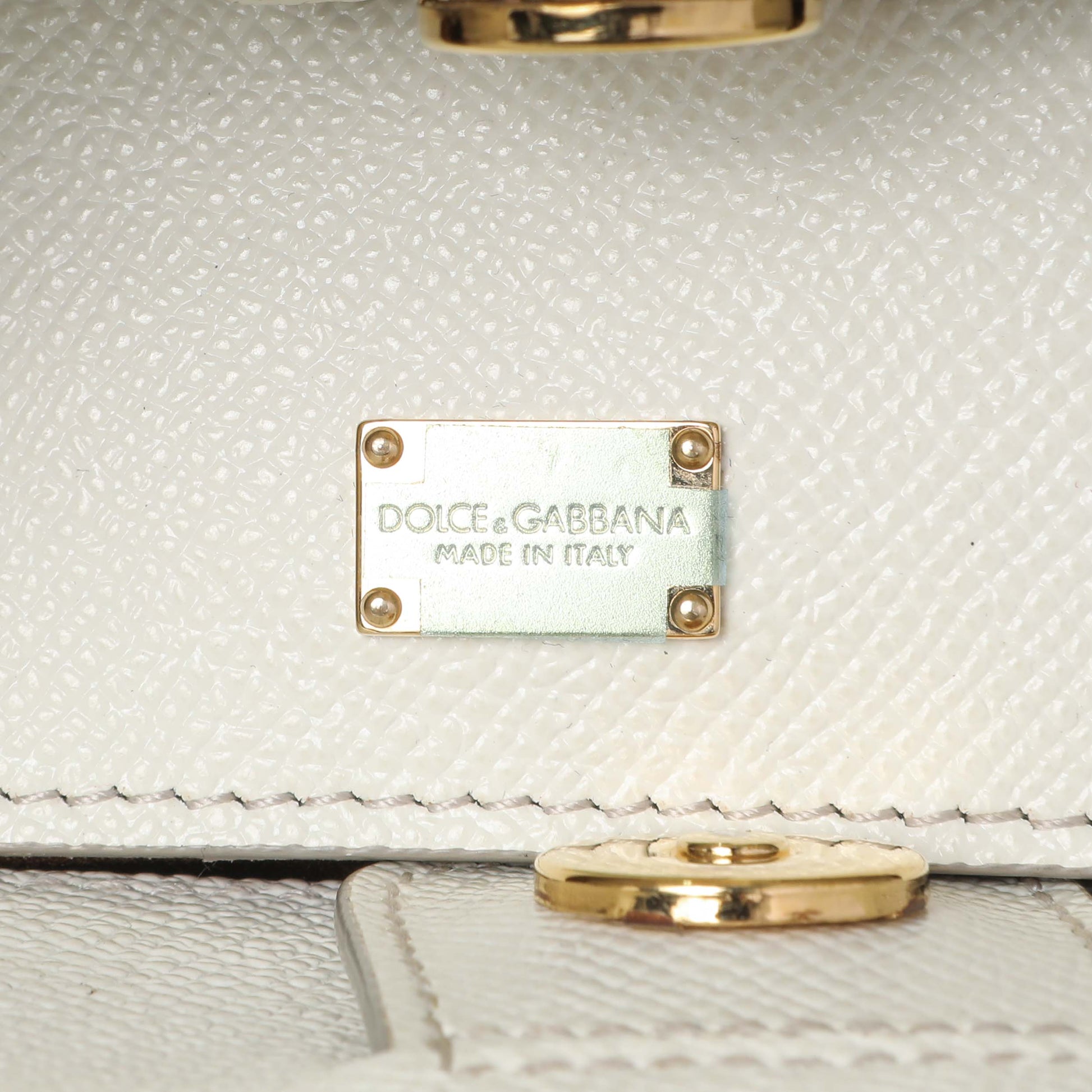 Exclusive Dolce & Gabbana White Dauphine Miss Sicily Satchel — Alternate View 9